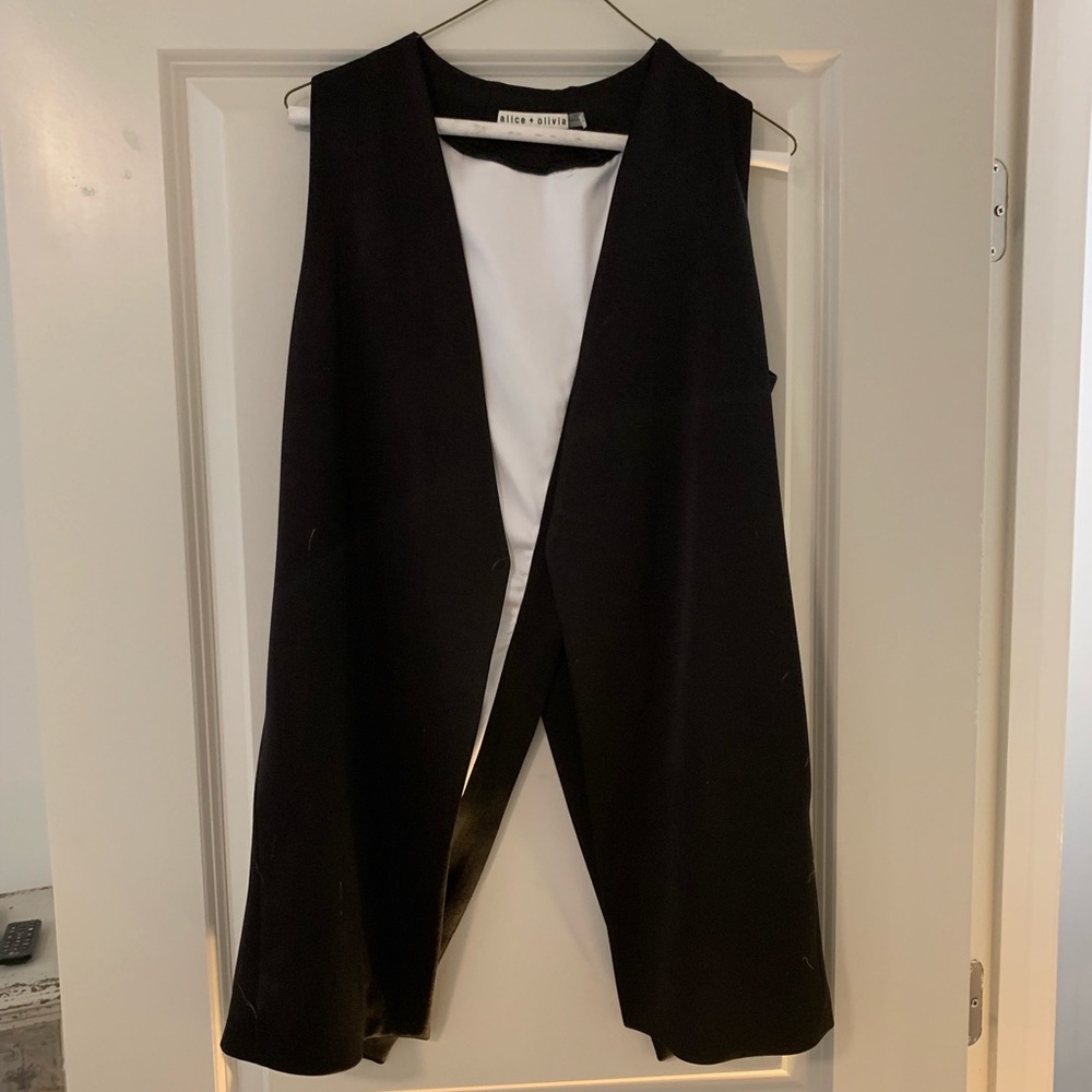 Alice and Olivia tuxedo vest